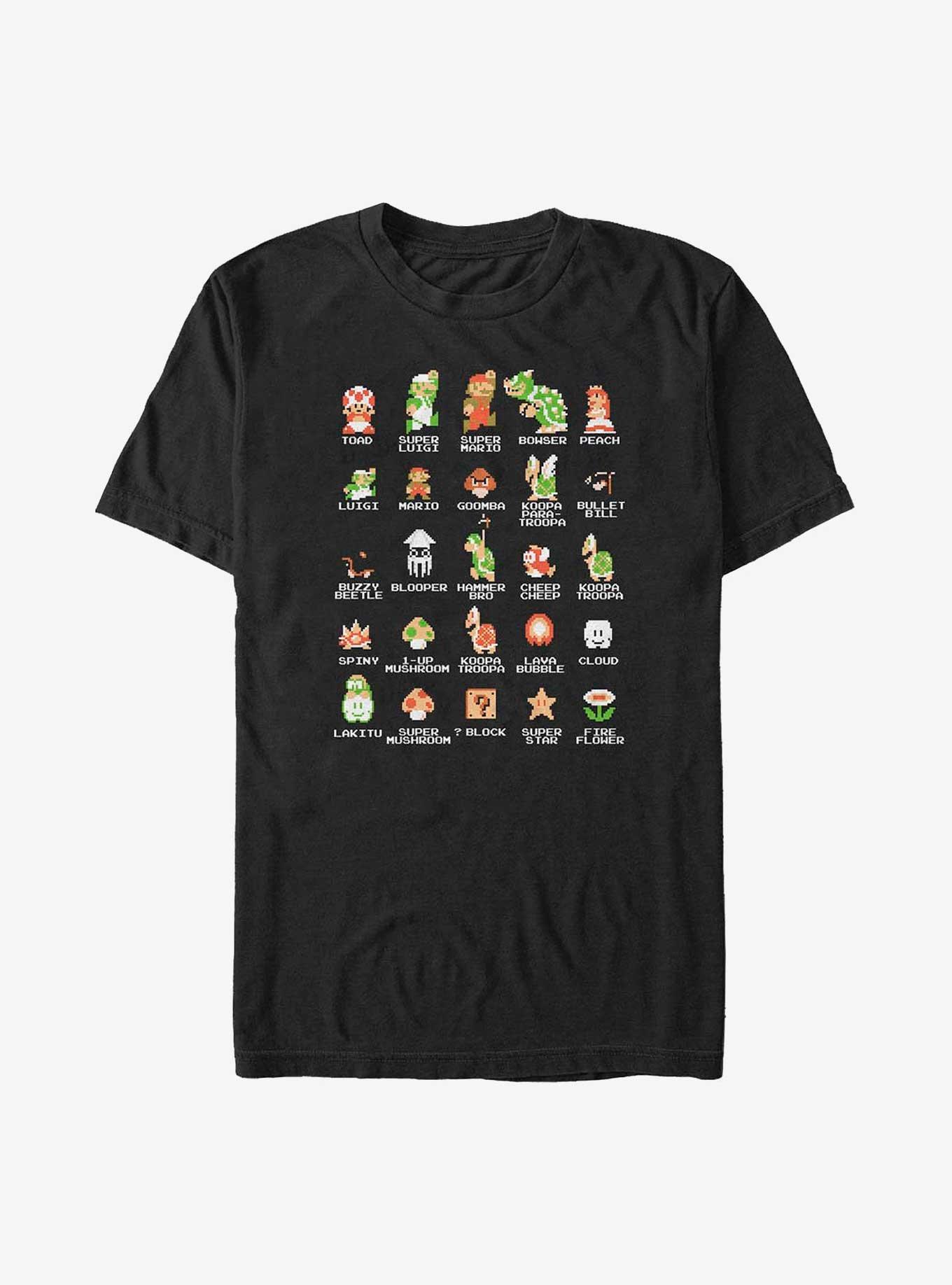 Nintendo Pixel Cast Big & Tall T-Shirt, , hi-res