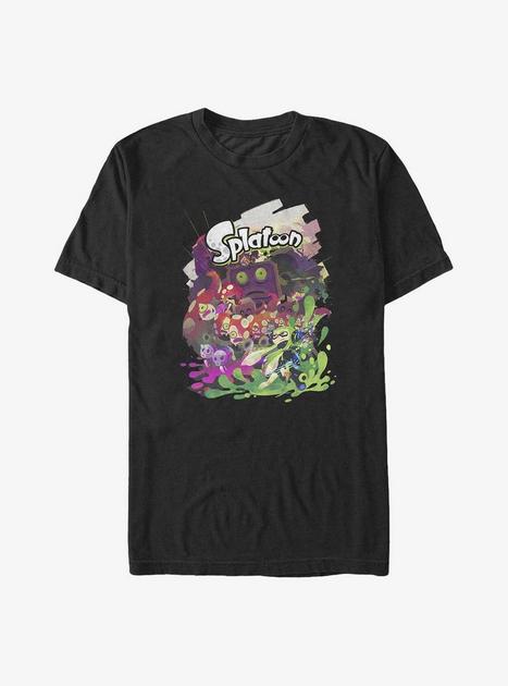 Nintendo Splatoon Splat Single Big Tall T-Shirt BLACK Hot Topic