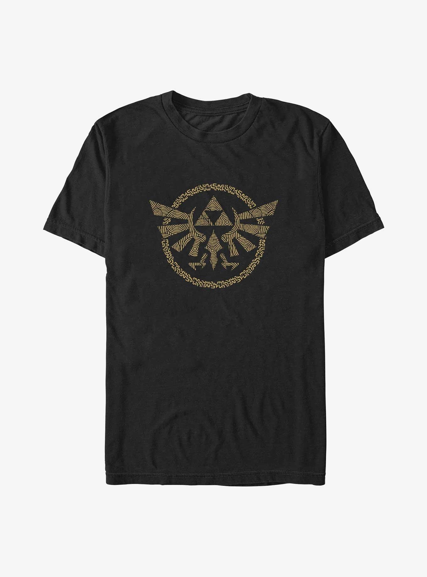 The Legend of Zelda Hyrule Crest Big & Tall T-Shirt, BLACK, hi-res