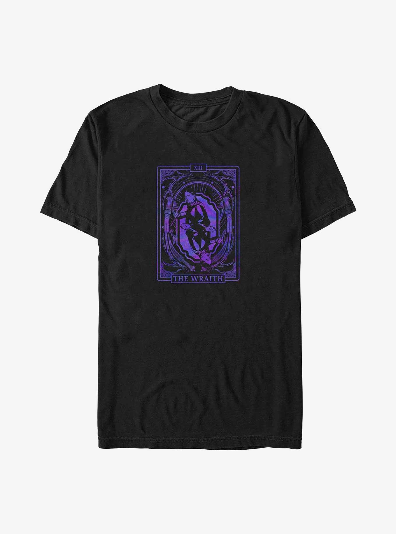 Shadow and Bone Tarot Card Big & Tall T-Shirt, BLACK, hi-res