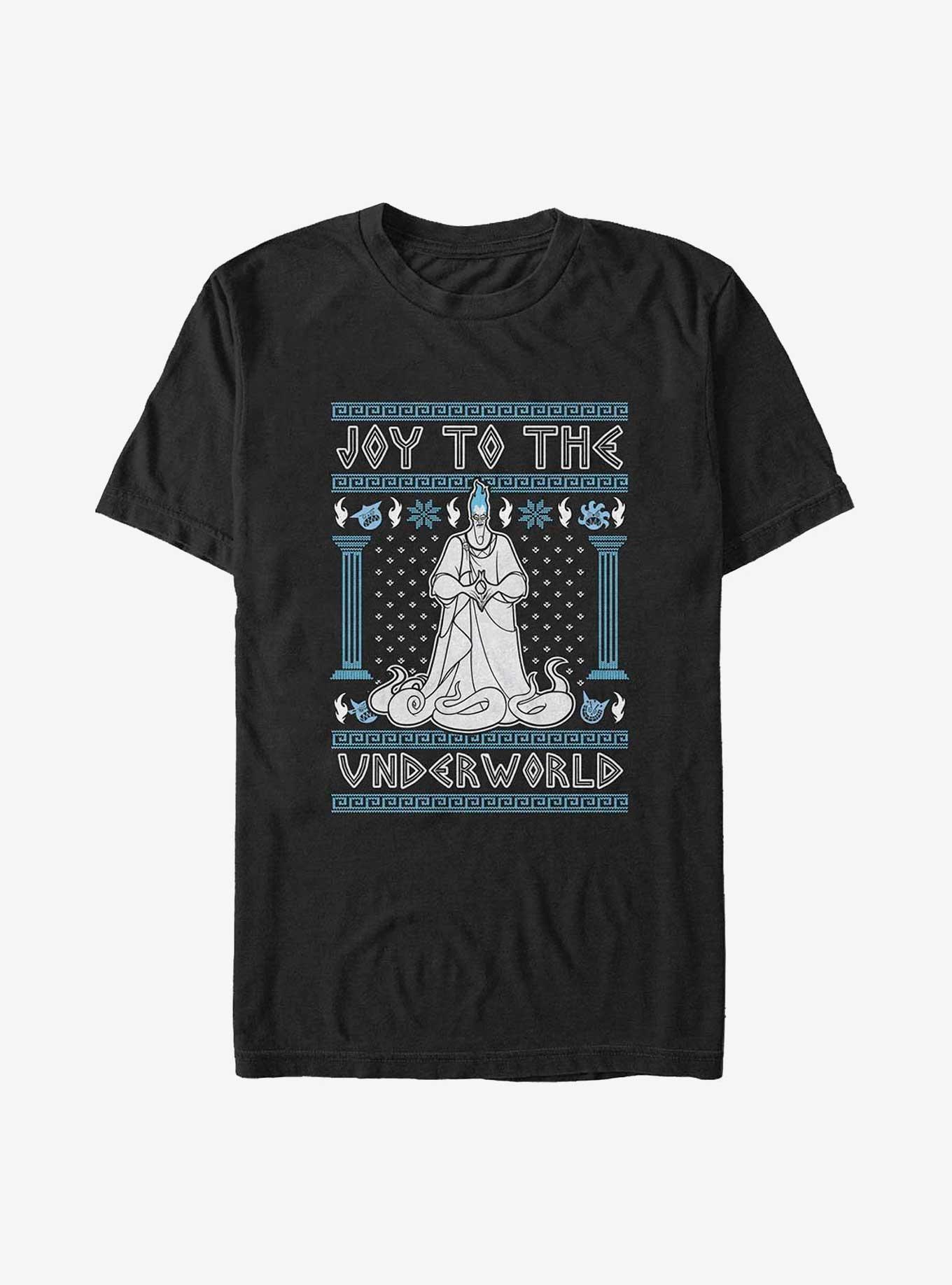 Disney Villains Hades Joy To The Underworld Ugly Christmas Big & Tall T-Shirt, , hi-res