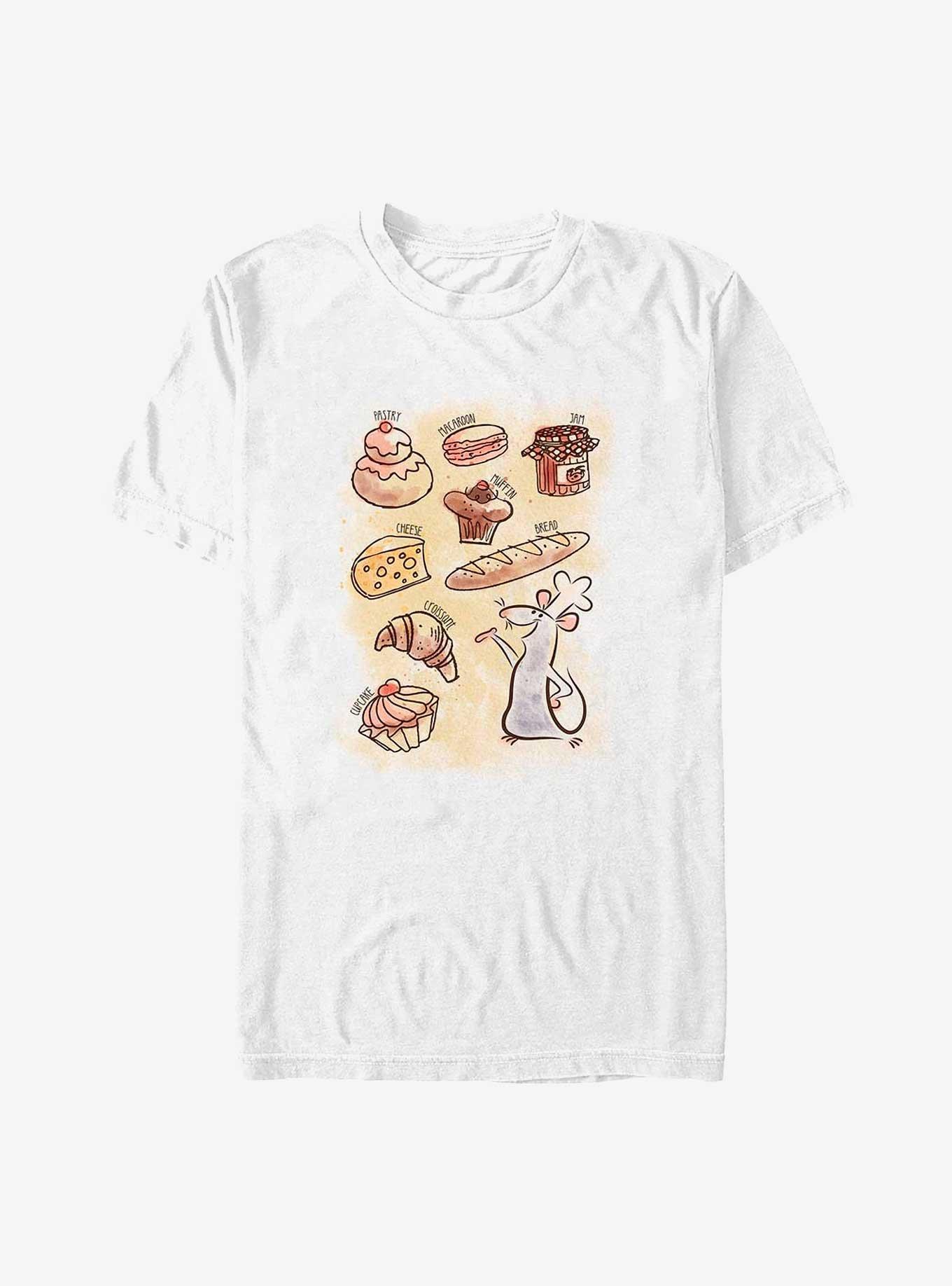 Disney Pixar Ratatouille Watercolor Pastries Big & Tall T-Shirt, , hi-res