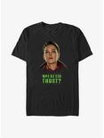 Marvel Secret Invasion Special Agent Sonya Falsworth Who Do You Trust Poster Big & Tall T-Shirt, BLACK, hi-res