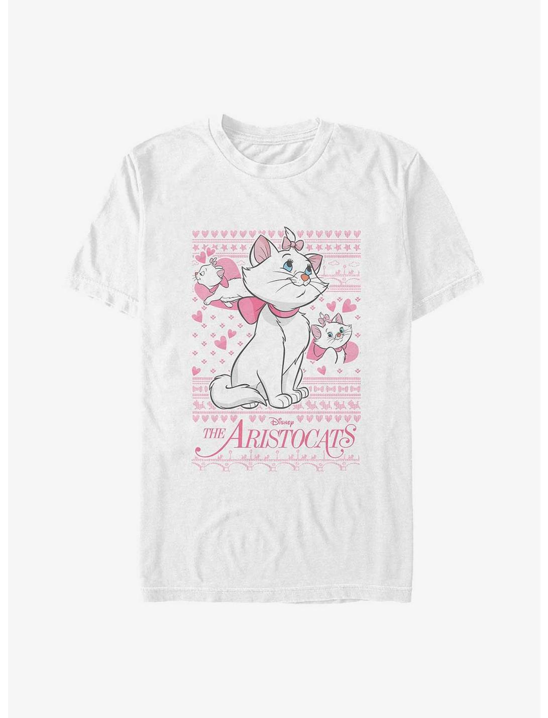 Disney The AristoCats Marie Heart Sweater Big & Tall T-Shirt, WHITE, hi-res