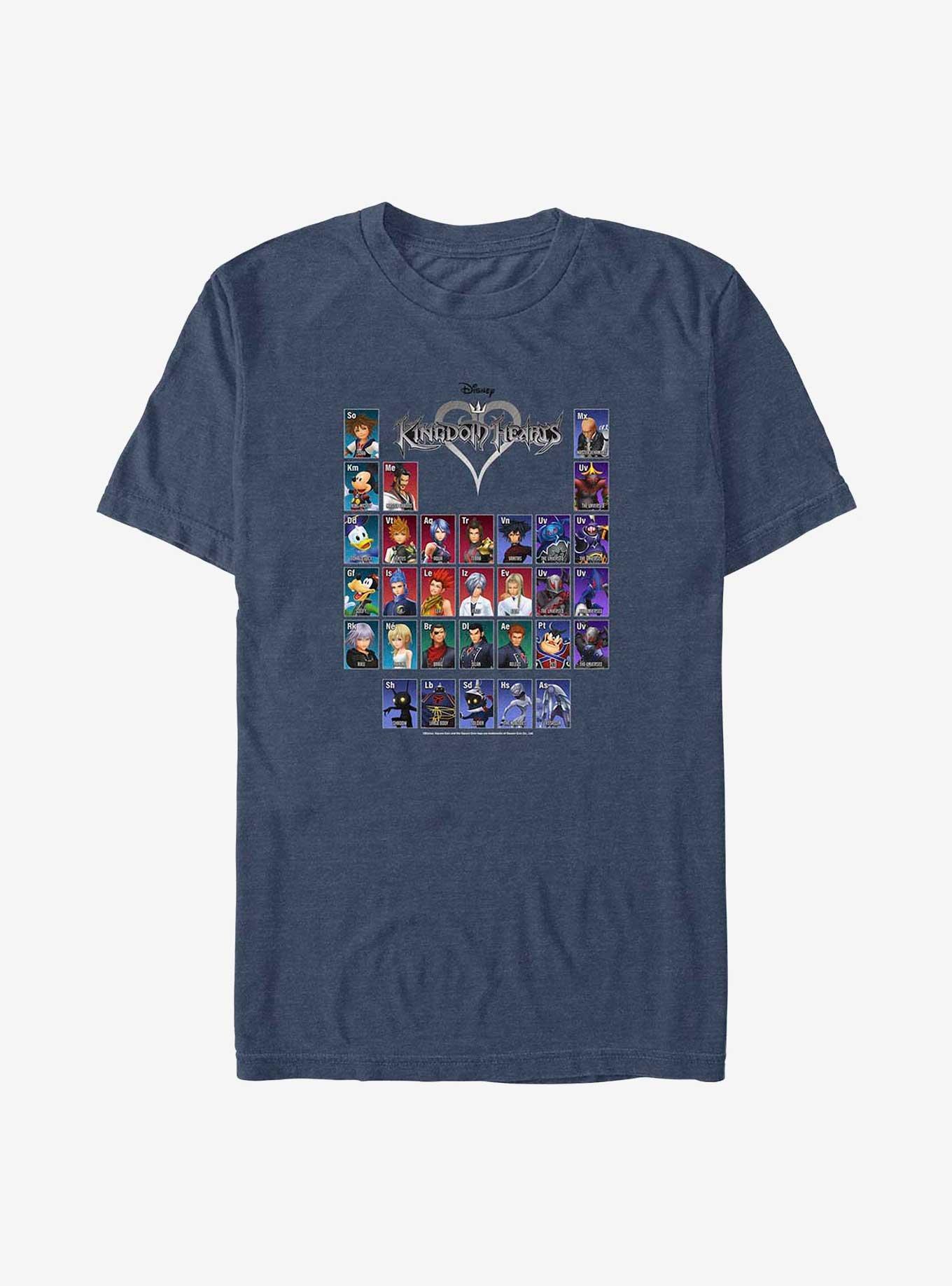 Disney Kingdom Hearts Table of Characters Big & Tall T-Shirt, , hi-res