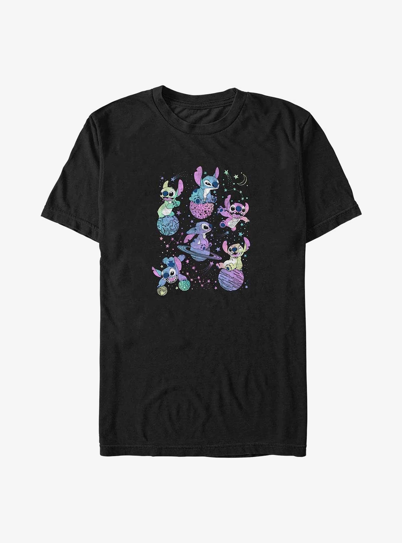 Disney Lilo & Stitch Planetary Stitch Big & Tall T-Shirt, BLACK, hi-res