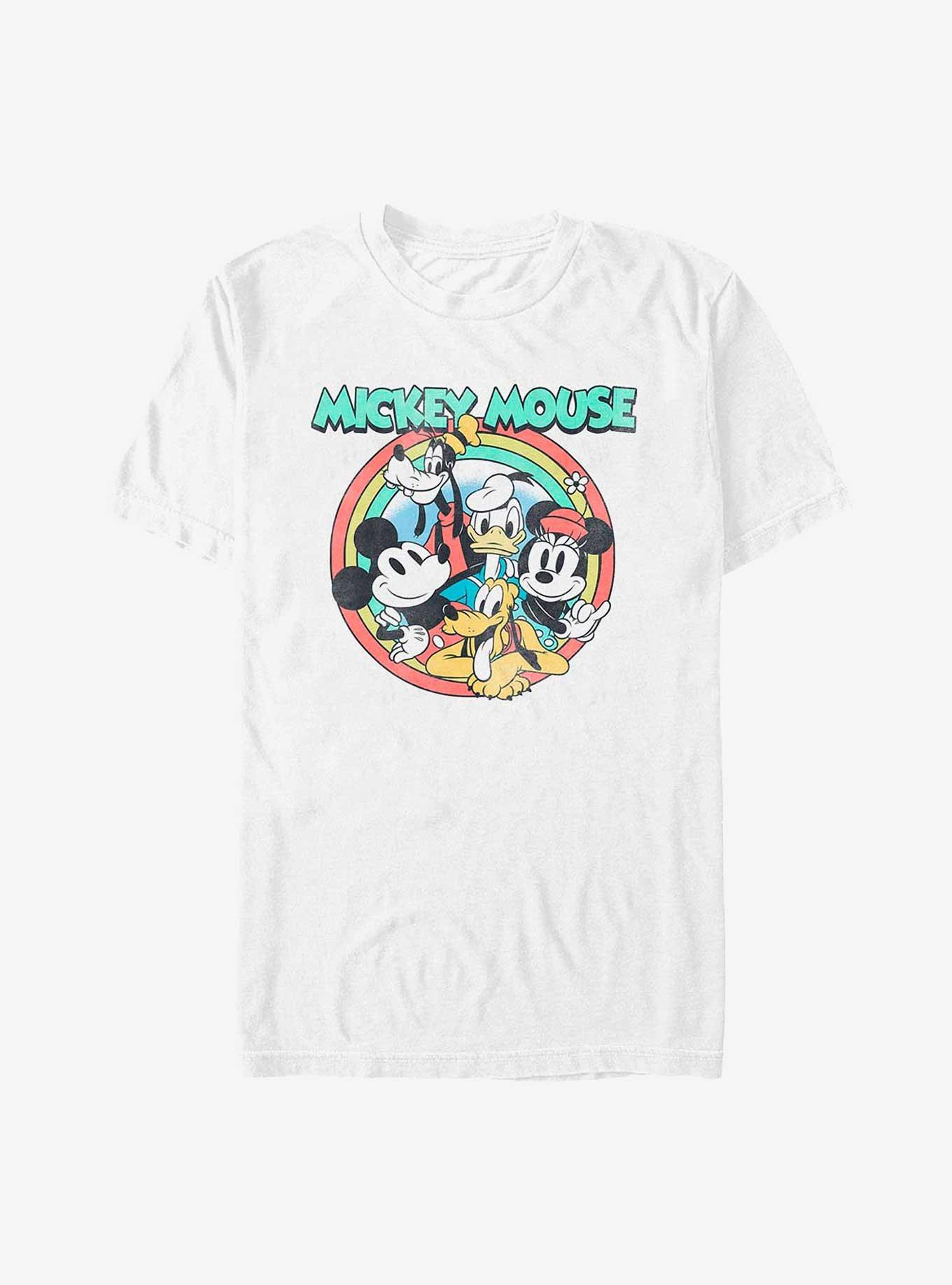 Disney Mickey Mouse Mickey Group Pose Big & Tall T-Shirt, WHITE, hi-res