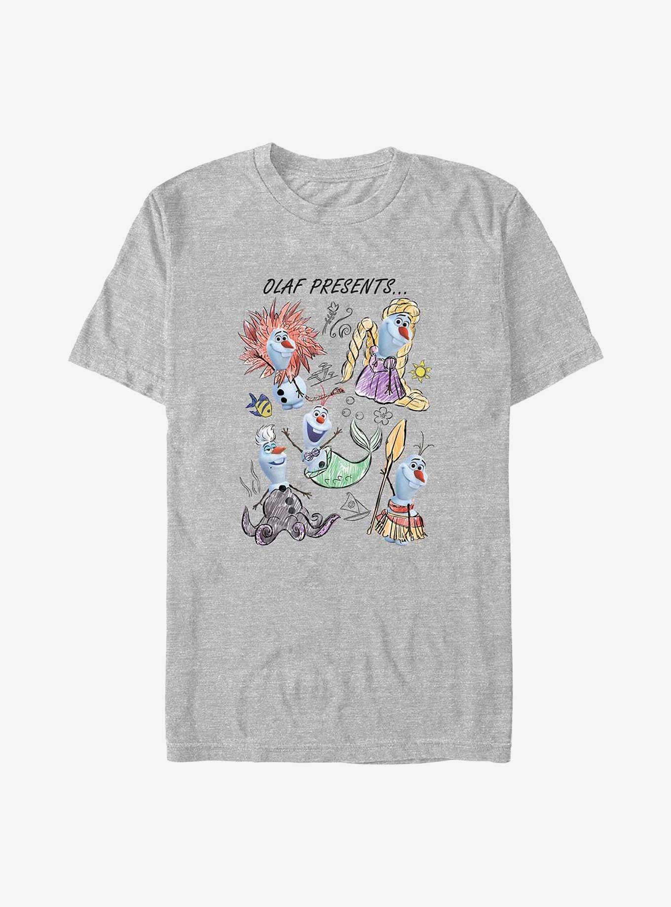 Disney Frozen Olaf Presents Big Tall T Shirt GREY BoxLunch