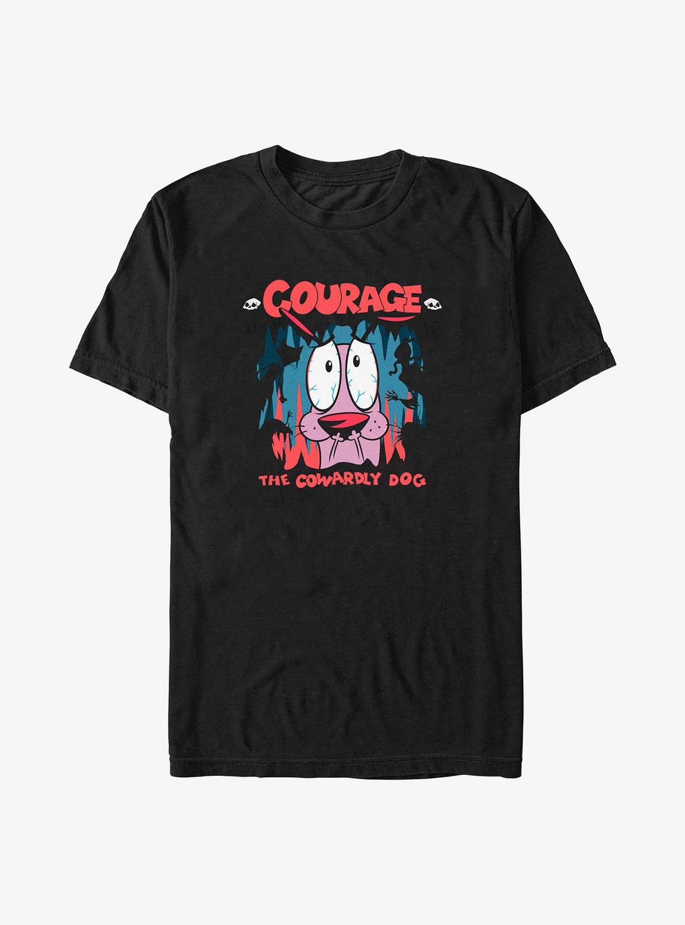 Courage the Cowardly Dog Courage Cave Big & Tall T-Shirt - BLACK | BoxLunch