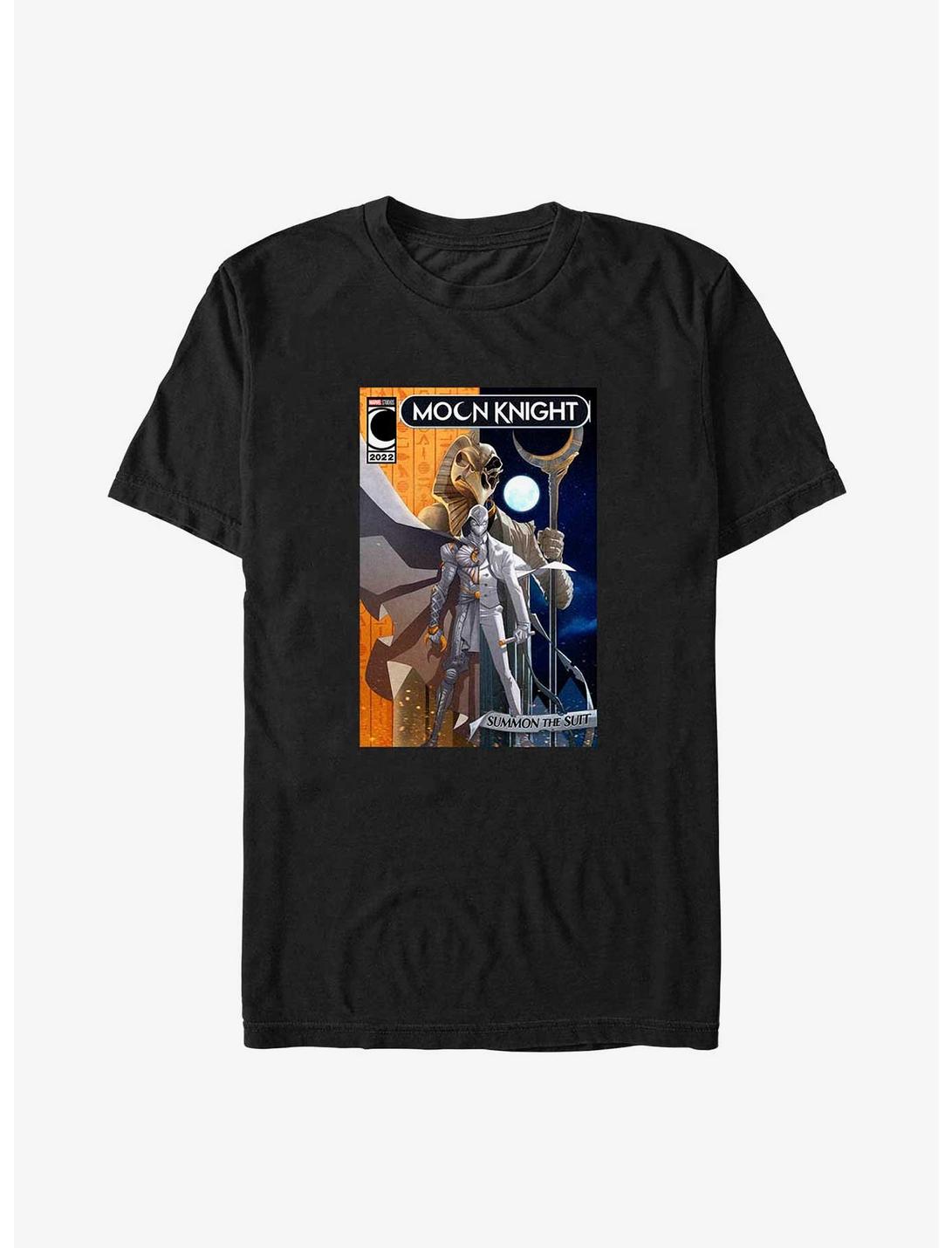 Marvel Moon Knight Summon The Suit Poster Big & Tall T-Shirt, BLACK, hi-res