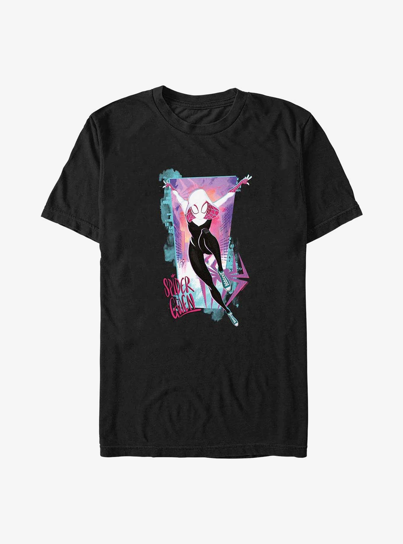 Marvel Spider-Man: Across The Spider-Verse Spider-Gwen Big & Tall T-Shirt, BLACK, hi-res