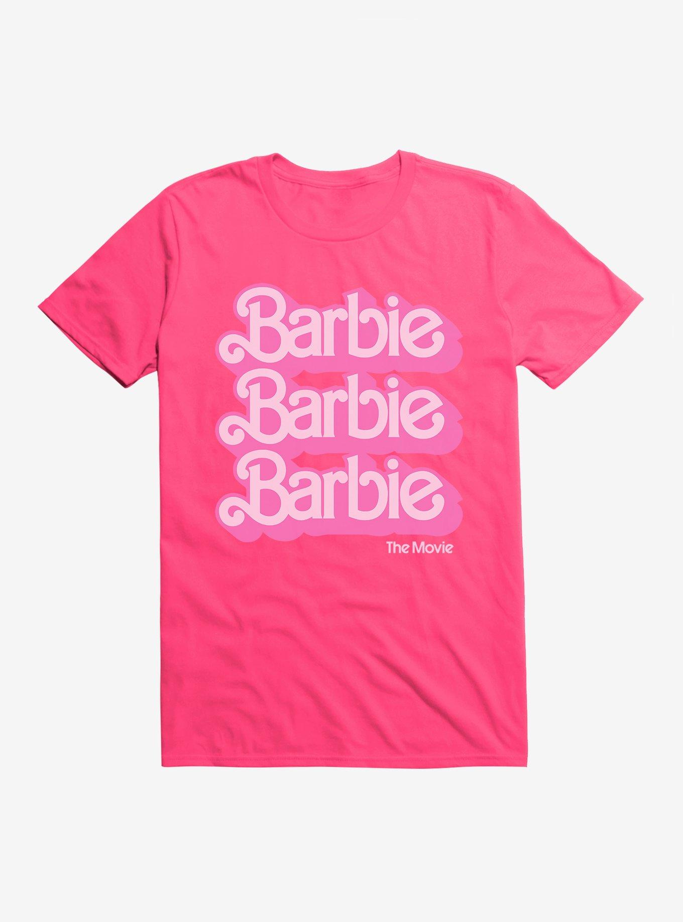 Barbie The Movie Text Stack T-Shirt | Hot Topic