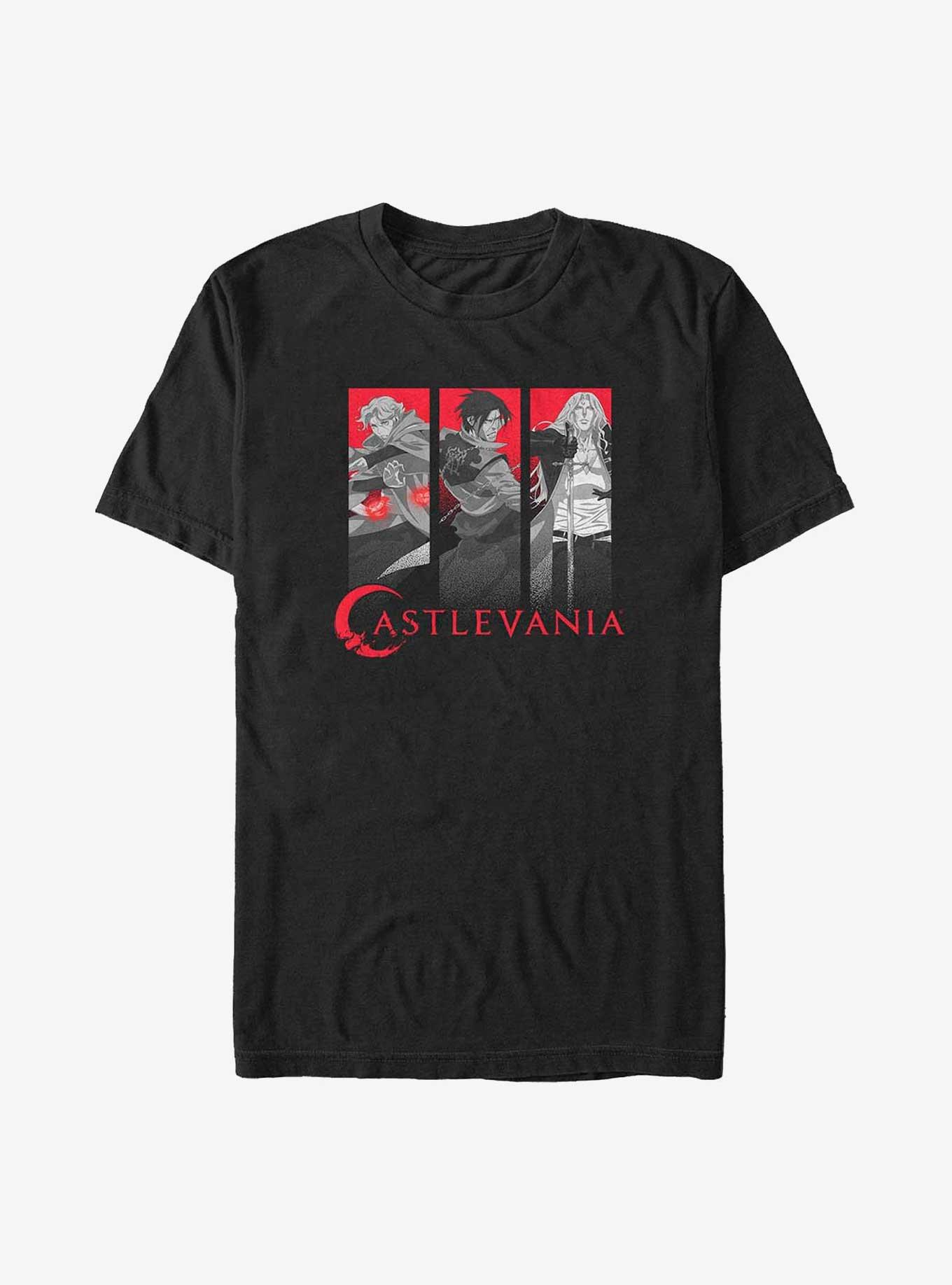 Castlevania Trio Box Up Big & Tall T-Shirt, BLACK, hi-res