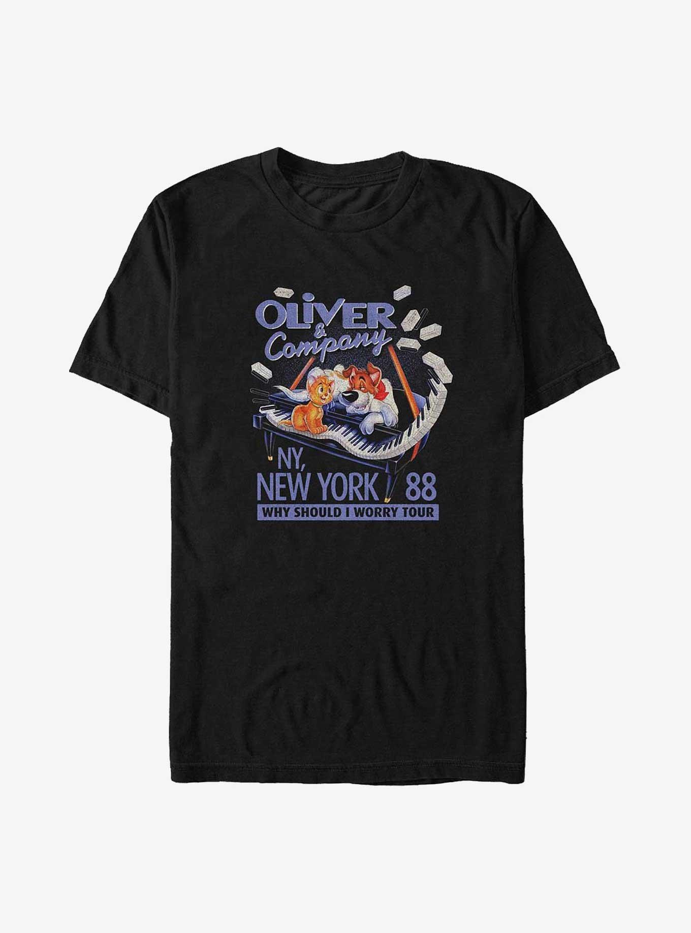 Disney Oliver & Company Oliver And Dodger Piano Big & Tall T-Shirt, , hi-res