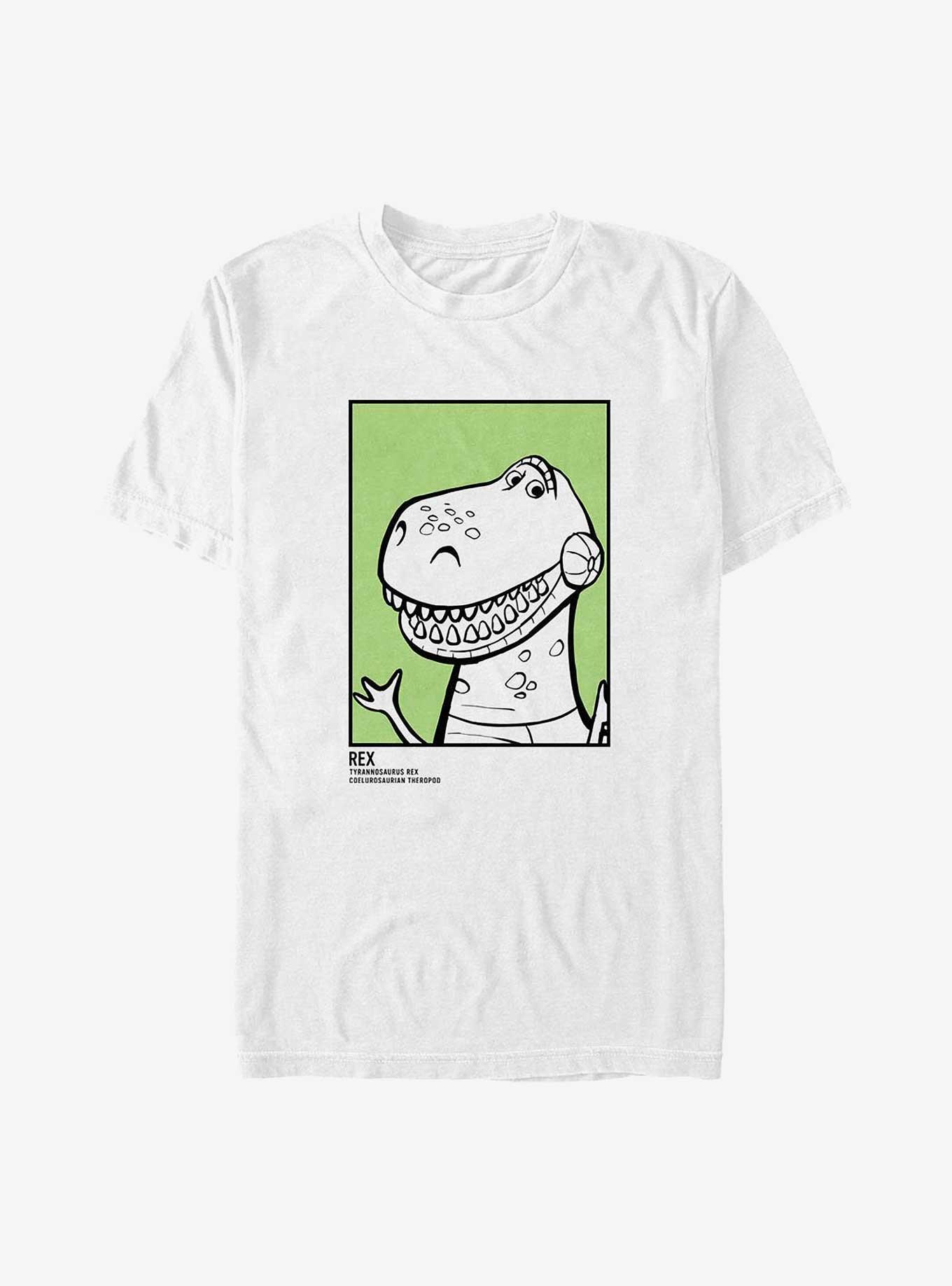 Disney Pixar Toy Story 4 Rex ID Card Big & Tall T-Shirt, WHITE, hi-res