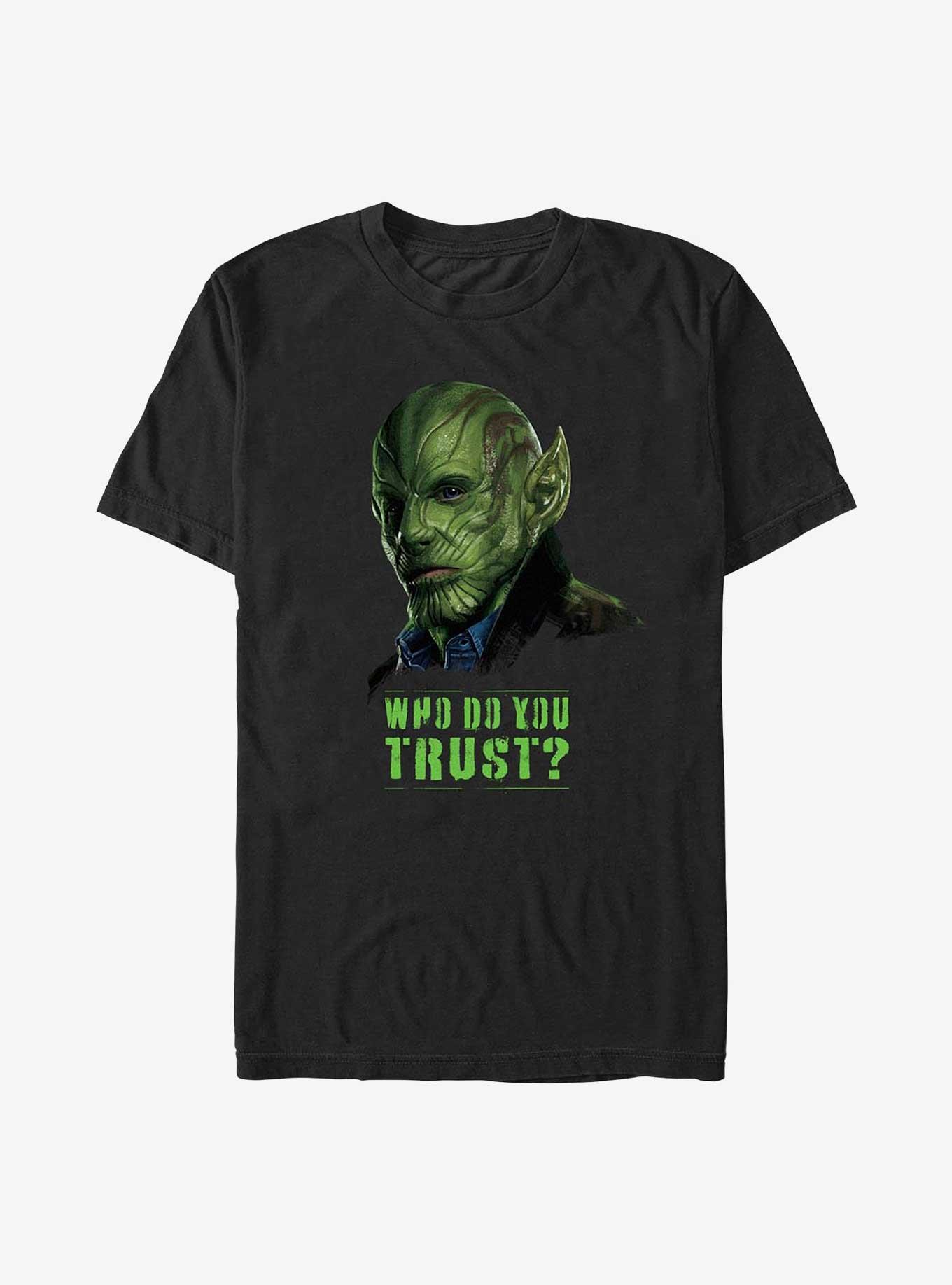 Marvel Secret Invasion Skrull Who Do You Trust Poster Big & Tall T-Shirt, , hi-res