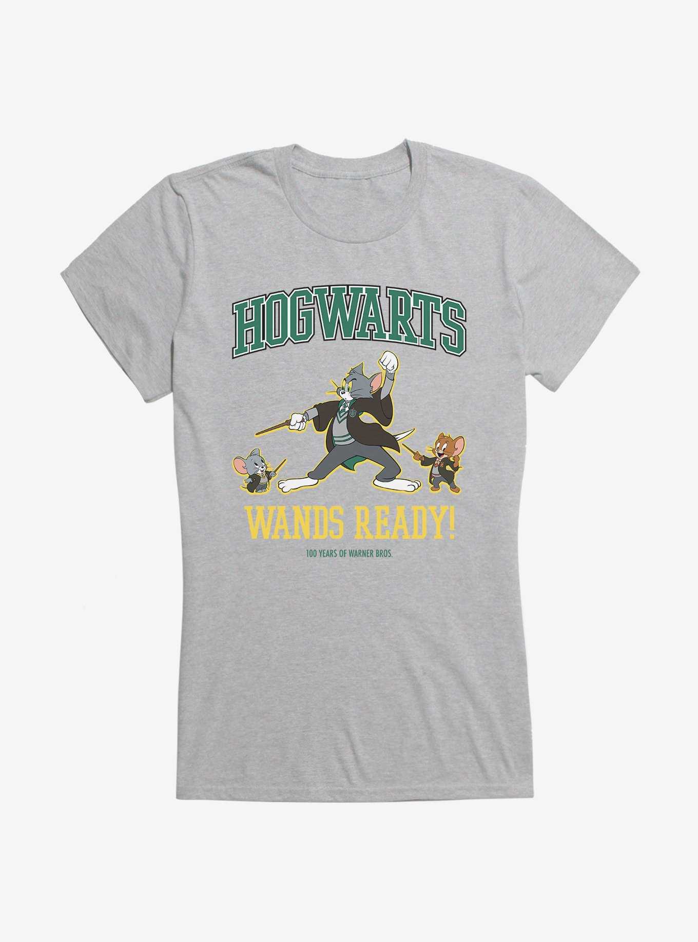 Tom & Jerry WB 100 Hogwarts Wands Ready! Girls T-Shirt, , hi-res