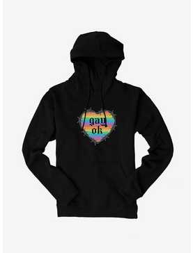 Pride Gay Ok Rainbow Heart Hoodie, , hi-res