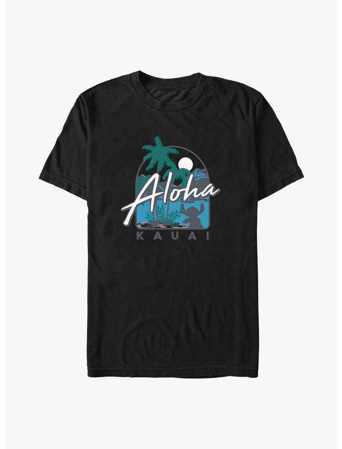 Disney Lilo & Stitch Aloha Kauai Destination T-Shirt, BLACK, hi-res