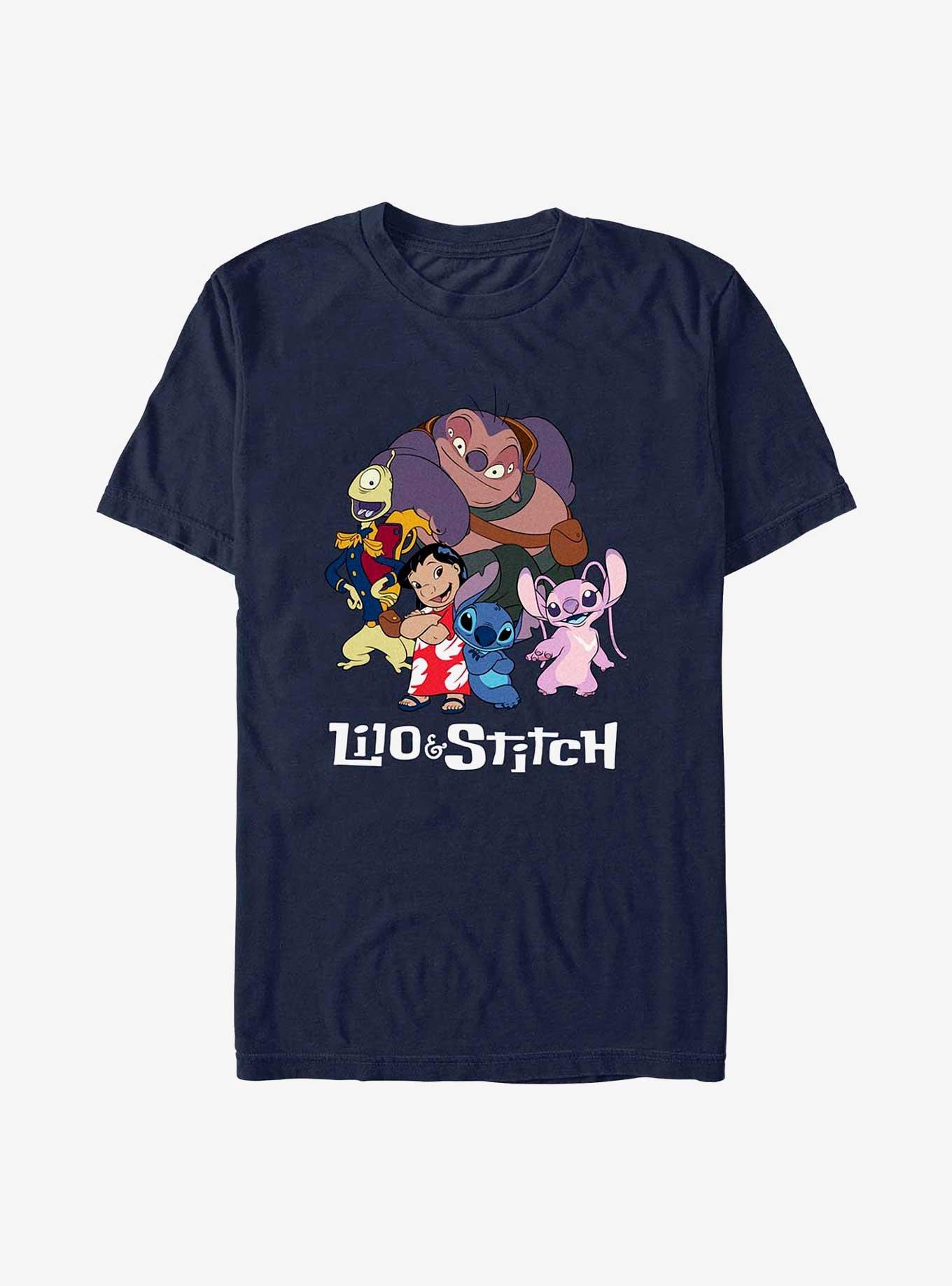 Disney Lilo & Stitch Family Photo T-Shirt, NAVY, hi-res