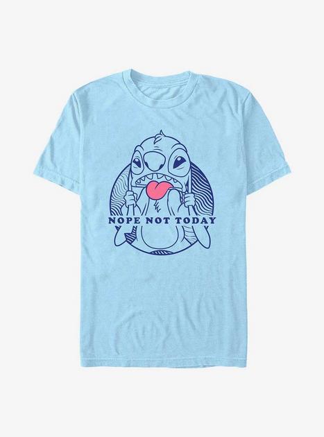 Disney Lilo & Stitch Nope Not Today Stitch T-Shirt - BLUE | BoxLunch