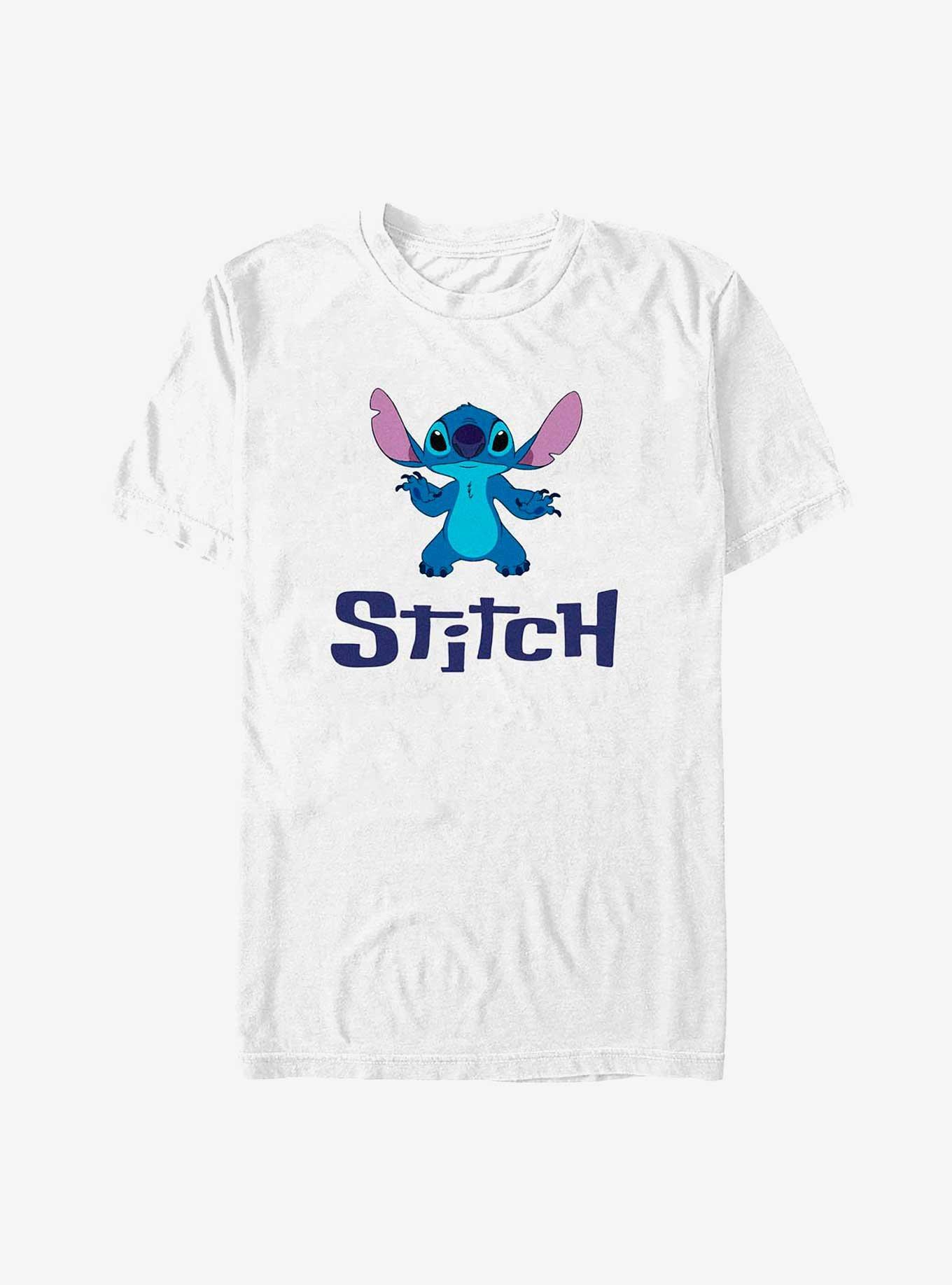 Disney Lilo & Stitch Portrait Name Stitch T-Shirt, WHITE, hi-res