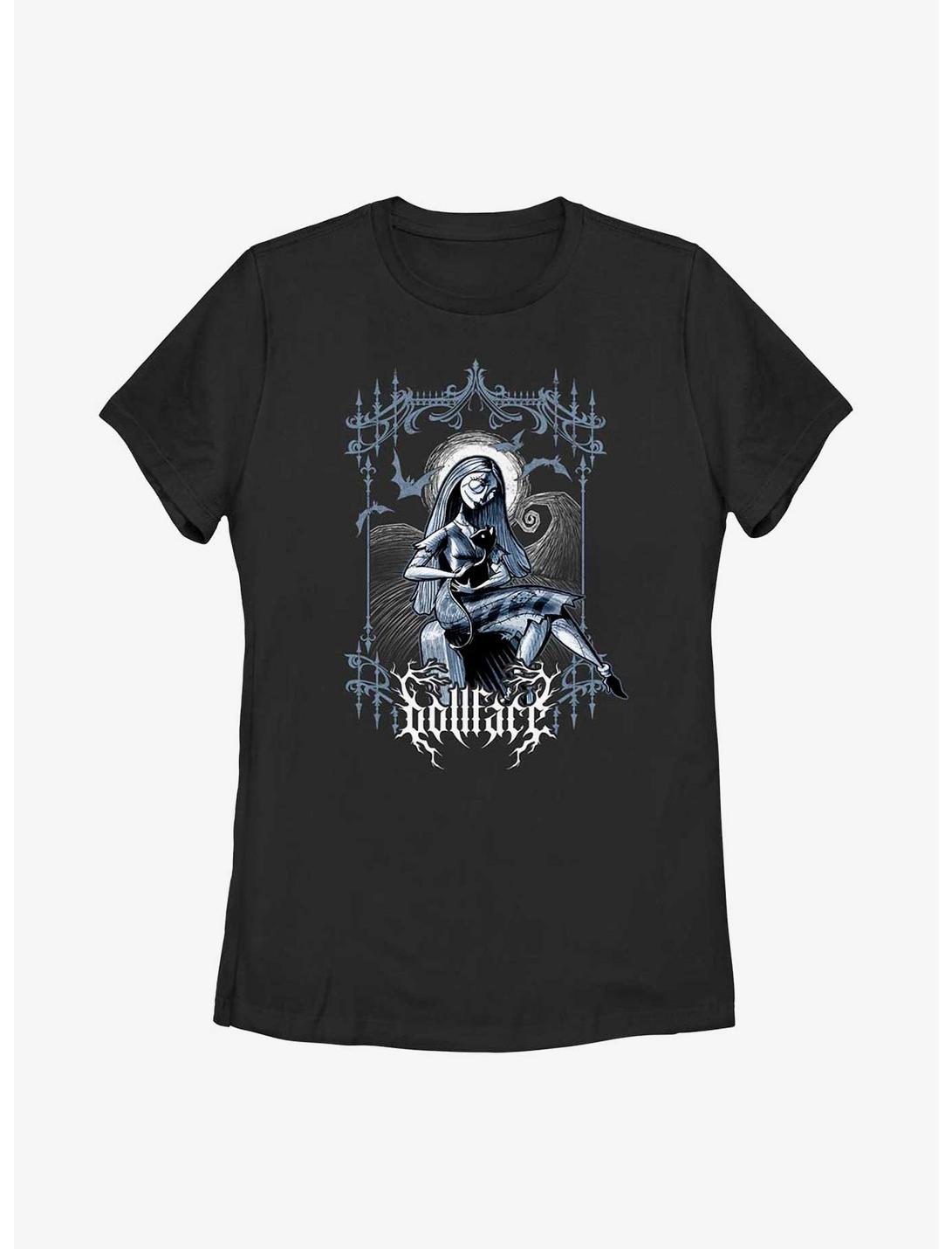 Disney The Nightmare Before Christmas Sally Dollface Goth Womens T-Shirt, BLACK, hi-res