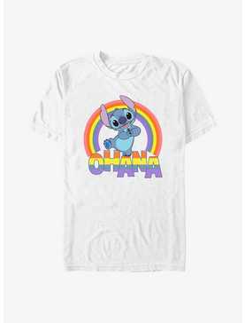 Disney Lilo & Stitch Rainbow Ohana Stitch T-Shirt, , hi-res