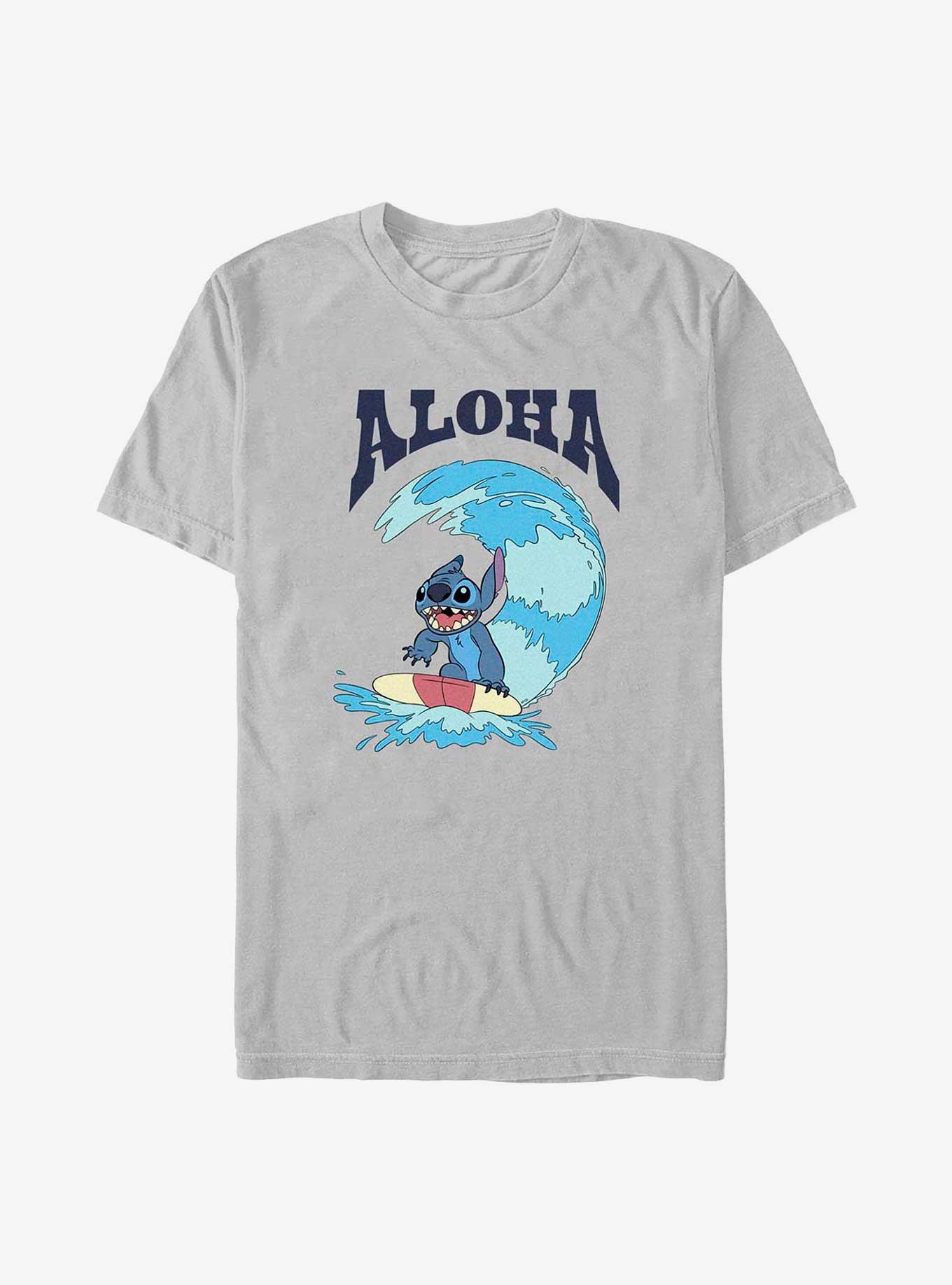 Disney Lilo & Stitch Aloha Stitch T-Shirt, SILVER, hi-res