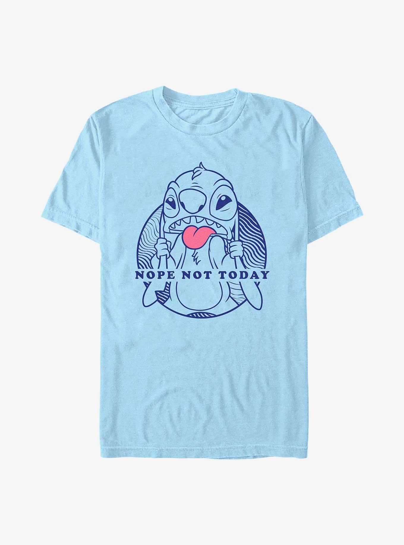 Disney Lilo & Stitch Nope Not Today Stitch T-Shirt, LT BLUE, hi-res