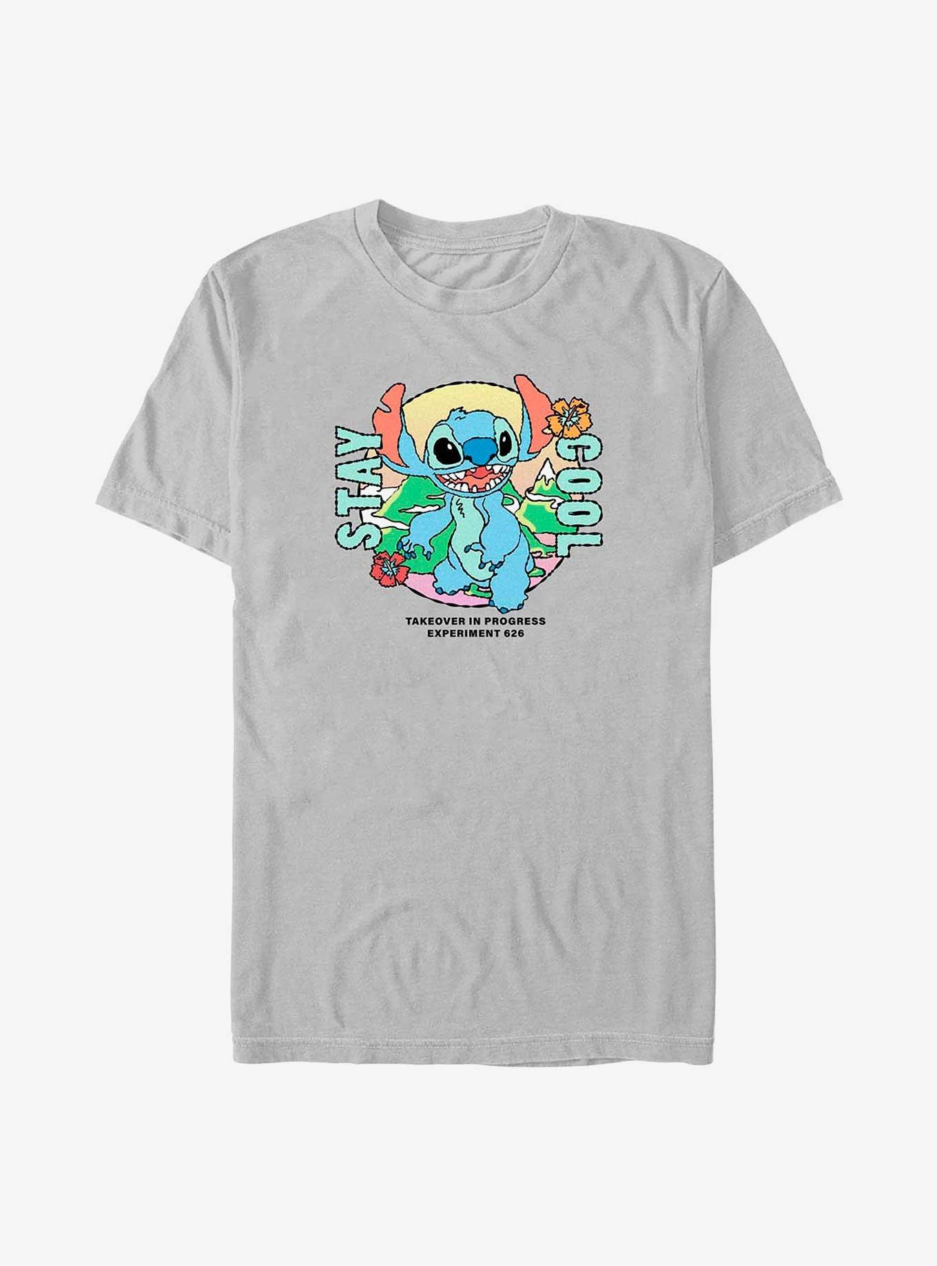 Disney Lilo & Stitch Stay Cool Experiment 626 Stitch T-Shirt, SILVER, hi-res