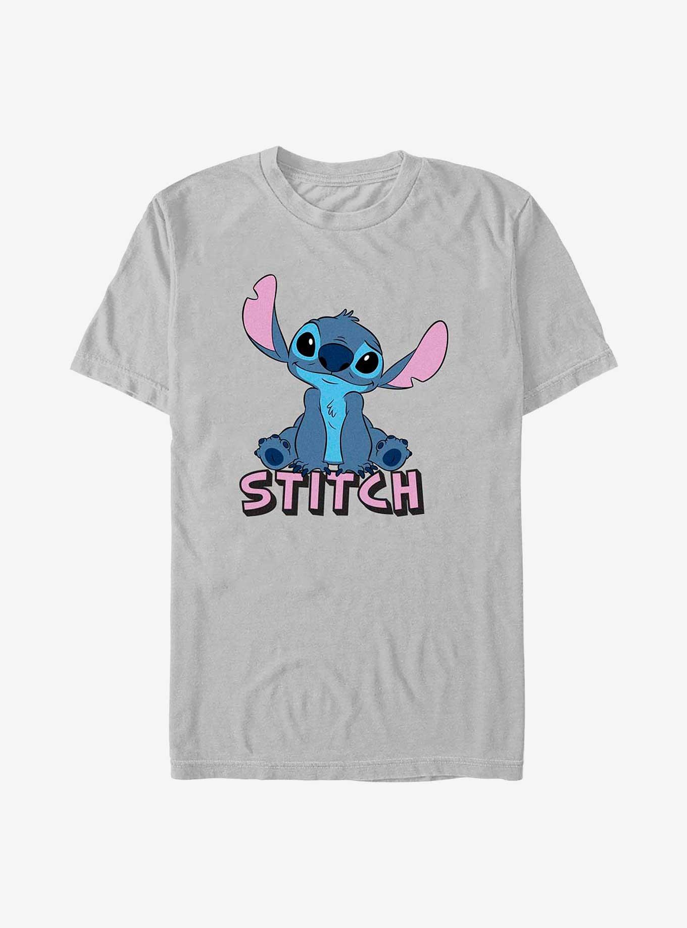 Disney Lilo & Stitch Just Chilling Stitch T-Shirt, SILVER, hi-res