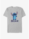 Disney Lilo & Stitch Bashful Stitch Smile T-Shirt, SILVER, hi-res