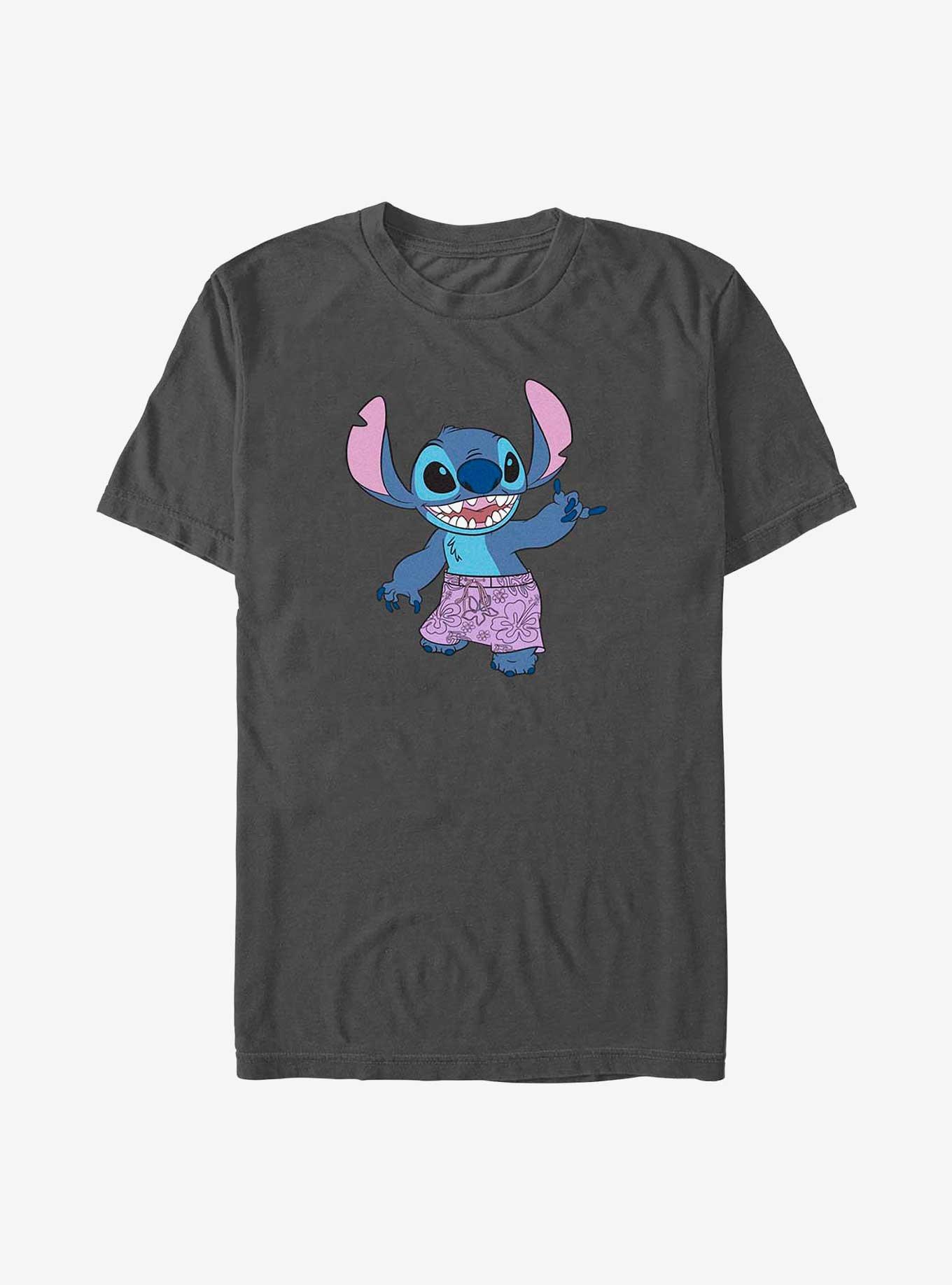 Disney Lilo & Stitch Gnarly Stitch T-Shirt, CHARCOAL, hi-res