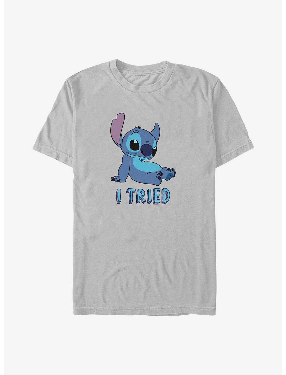 Disney Lilo & Stitch I Tried Stitch T-Shirt, SILVER, hi-res