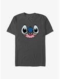 Disney Lilo & Stitch Big Face Stitch T-Shirt, CHARCOAL, hi-res