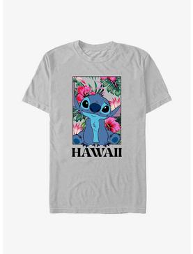 Disney Lilo & Stitch Floral Frame Hawaii Stitch T-Shirt, , hi-res