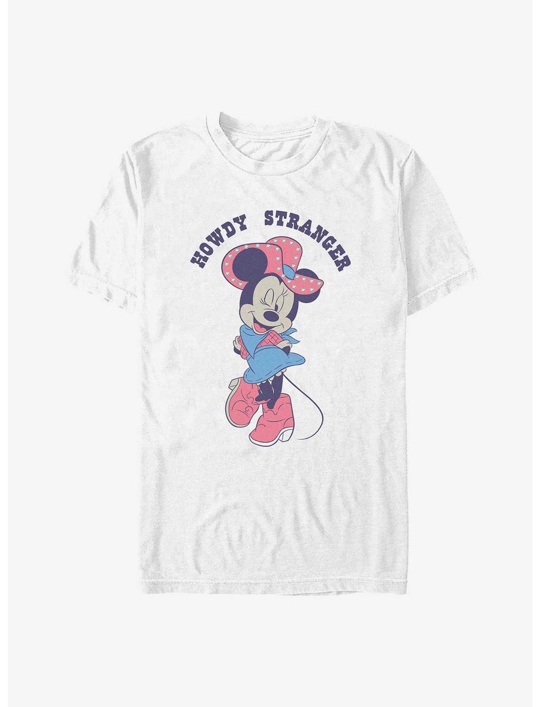 Disney Minnie Mouse Howdy Stranger Cowgirl T-Shirt, WHITE, hi-res
