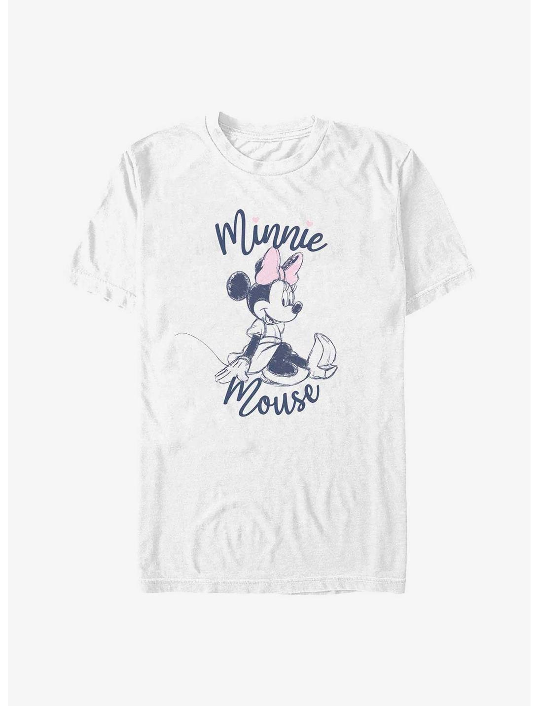 Disney Minnie Mouse Sitting T-Shirt, WHITE, hi-res