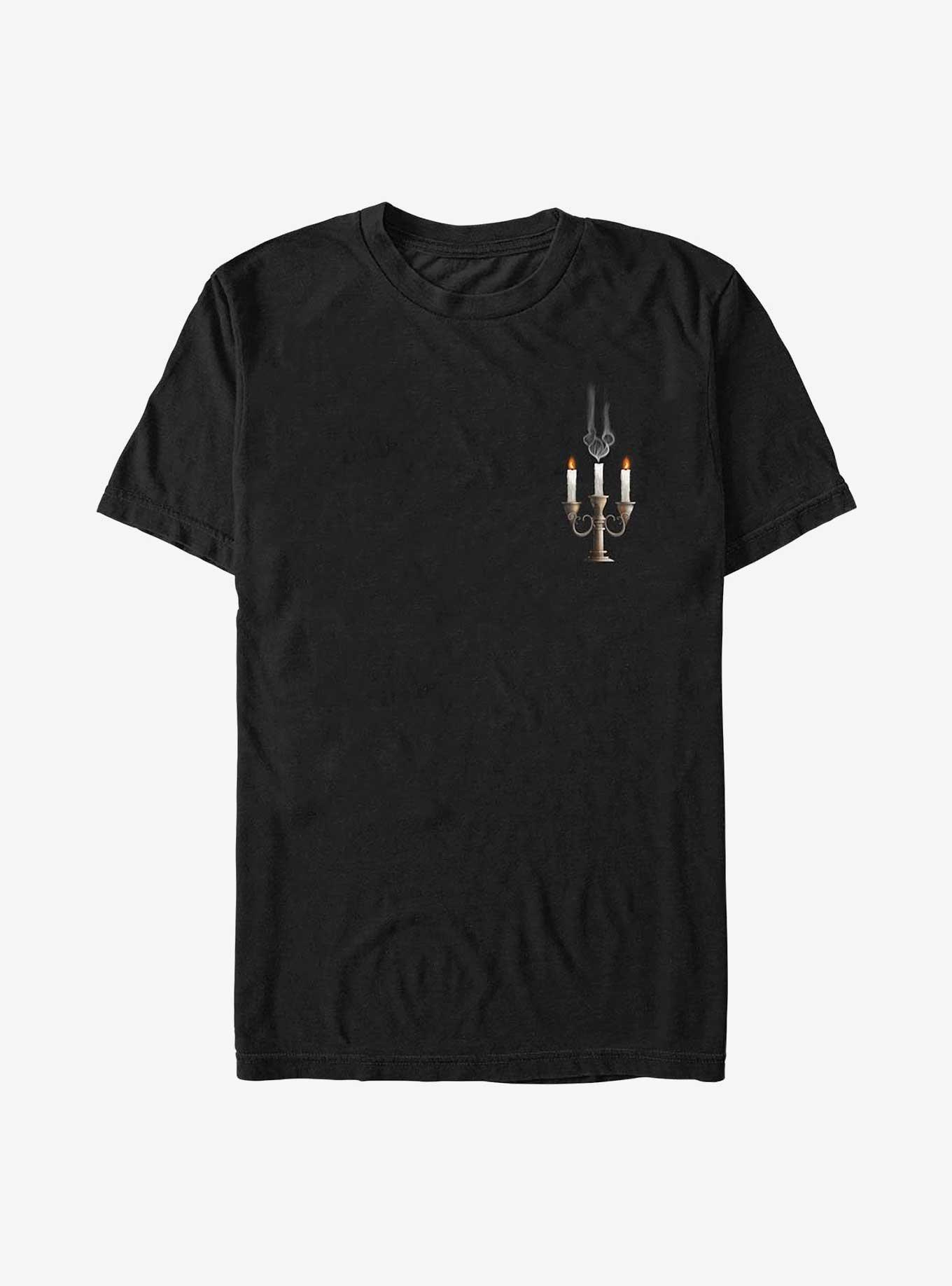 Disney Mickey Mouse Hidden Mickey Candelabra  T-Shirt, BLACK, hi-res