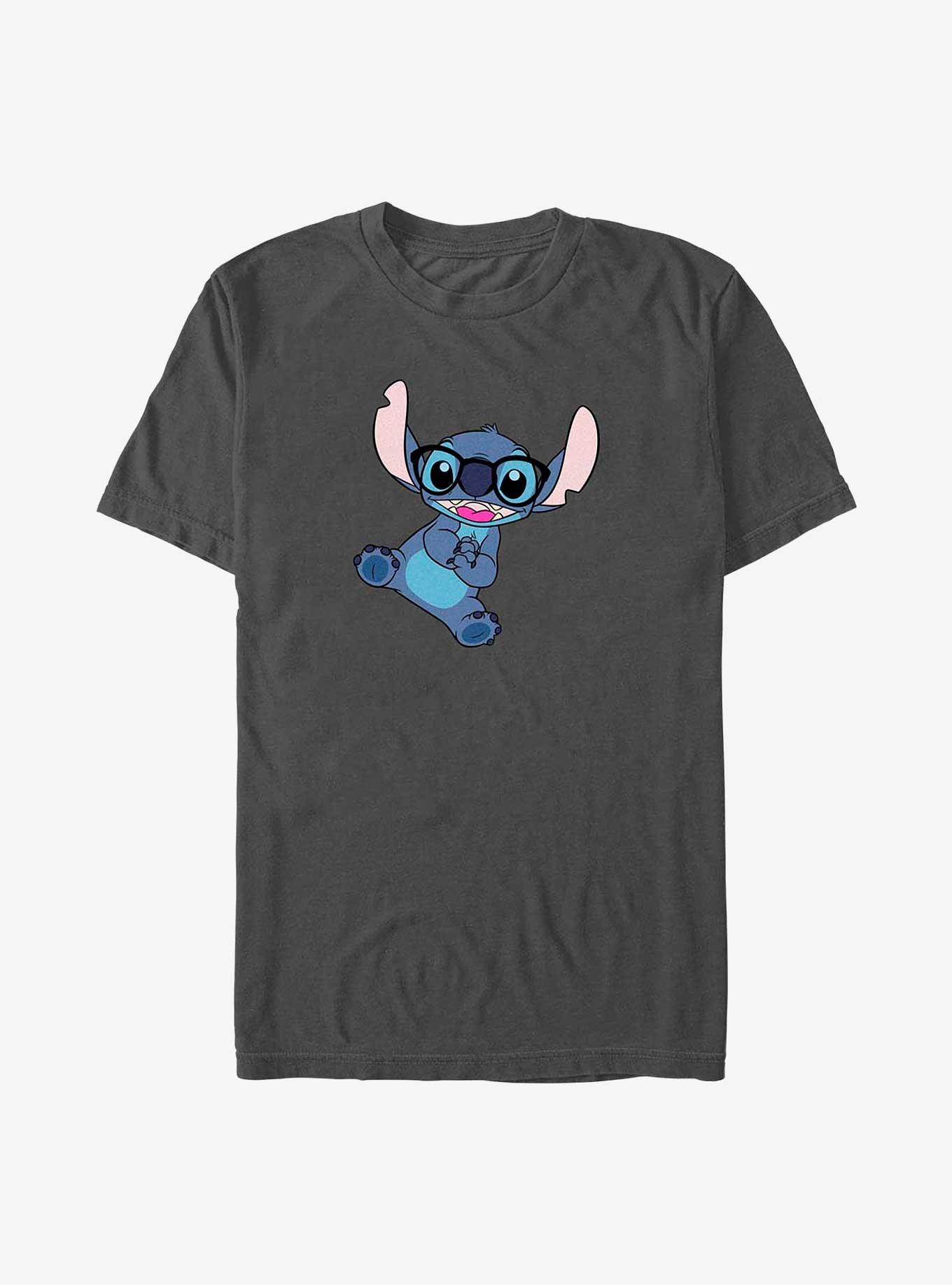 Disney Lilo & Stitch Glasses Stitch T-Shirt, CHARCOAL, hi-res