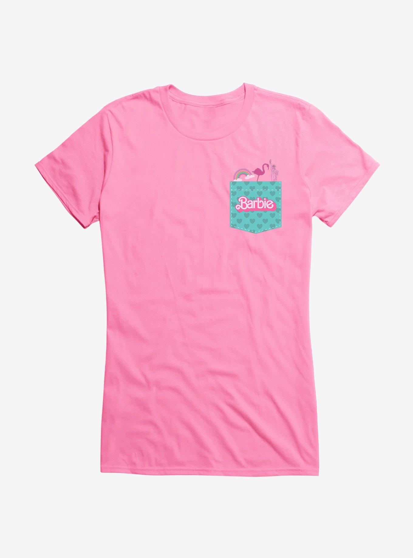 Barbie The Movie Pocket Graphic Girls T-Shirt, CHARITY PINK, hi-res