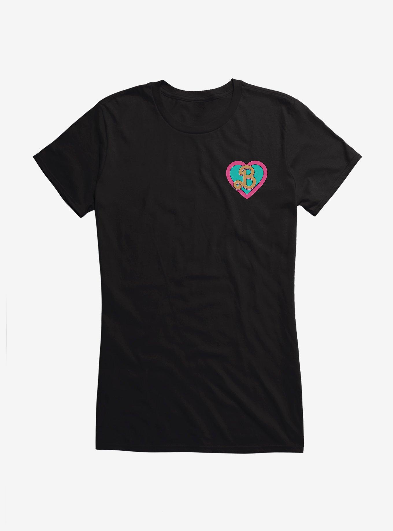 Barbie The Movie Heart Girls T-Shirt, BLACK, hi-res