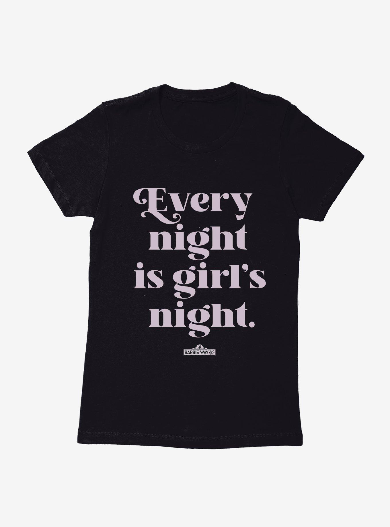 Barbie The Movie Girls Night Womens T-Shirt
