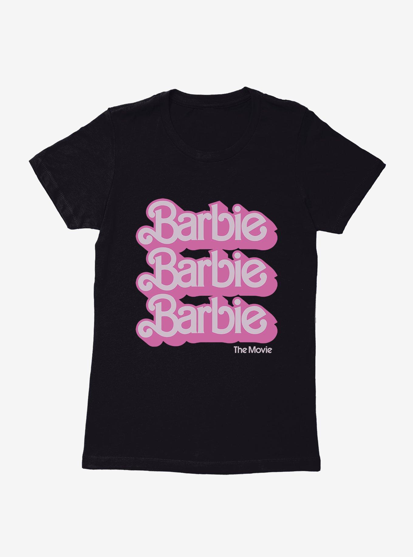 Barbie The Movie Text Stack Womens T-Shirt, , hi-res