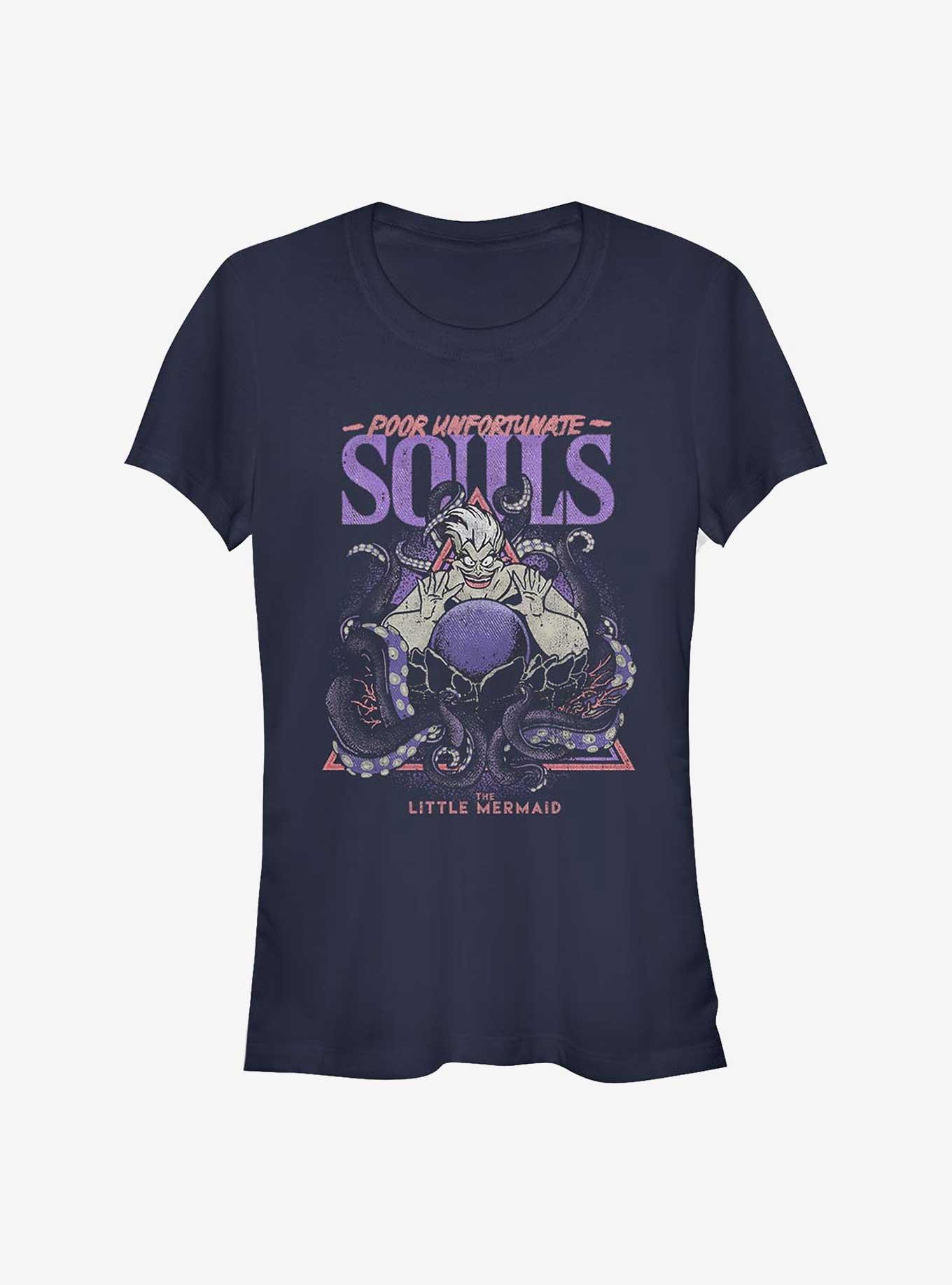 Disney The Little Mermaid Ursula Wretched Souls Girls T-Shirt, NAVY, hi-res