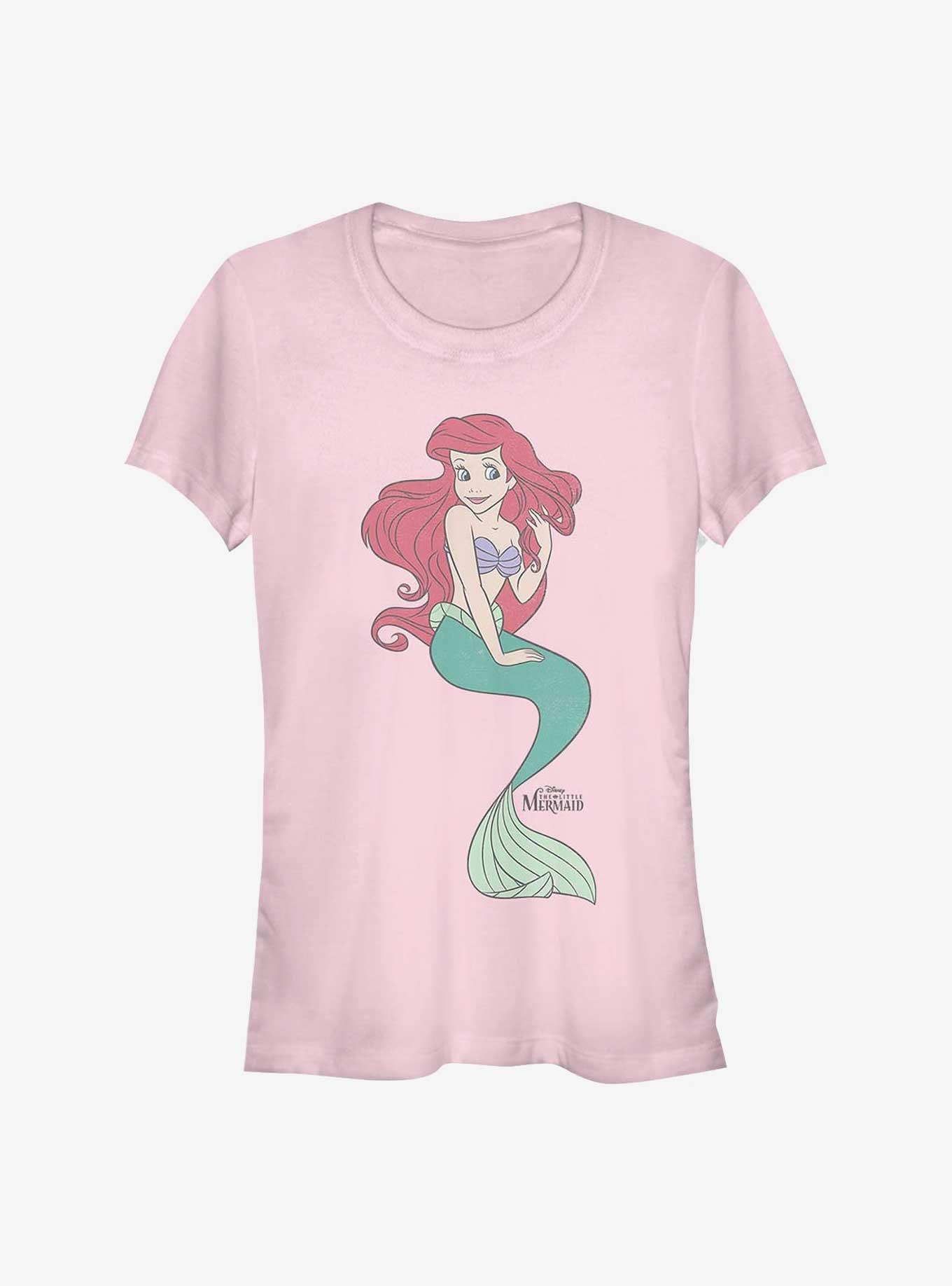 Disney The Little Mermaid Ariel Big Vintage Girls T-Shirt, LIGHT PINK, hi-res