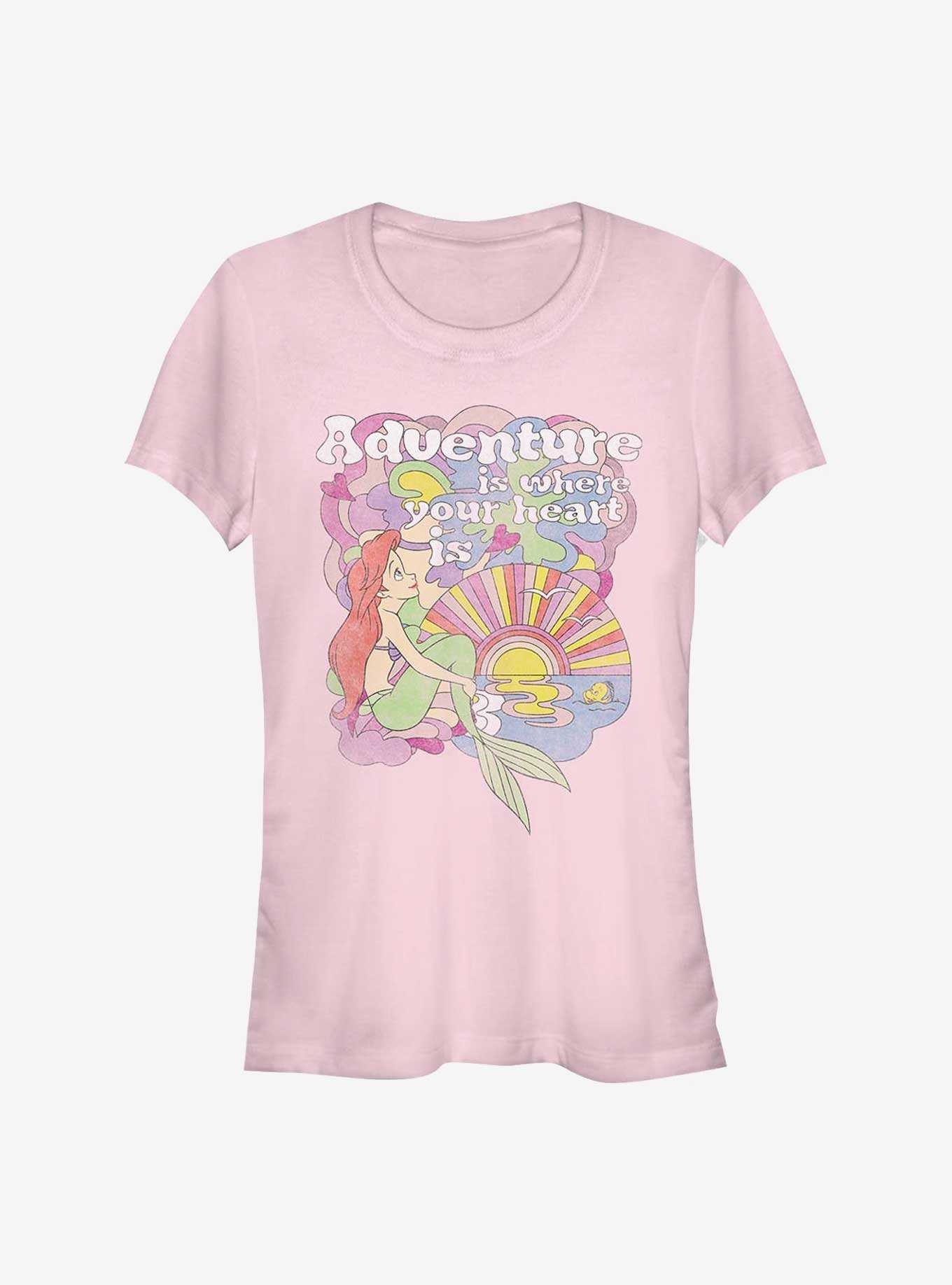 Disney The Little Mermaid Adventure Is Where Your Heart Is Girls T-Shirt, , hi-res