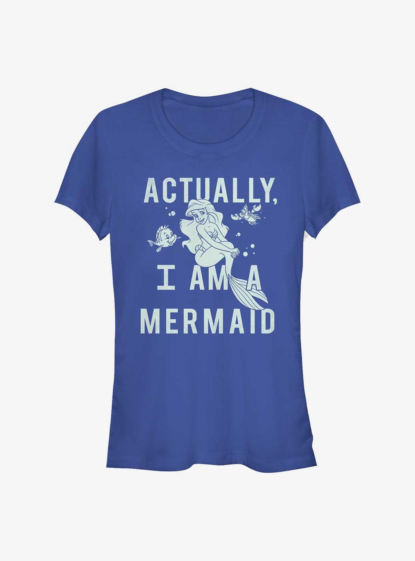 Disney The Little Mermaid Actually A Mermaid Girls T-Shirt
