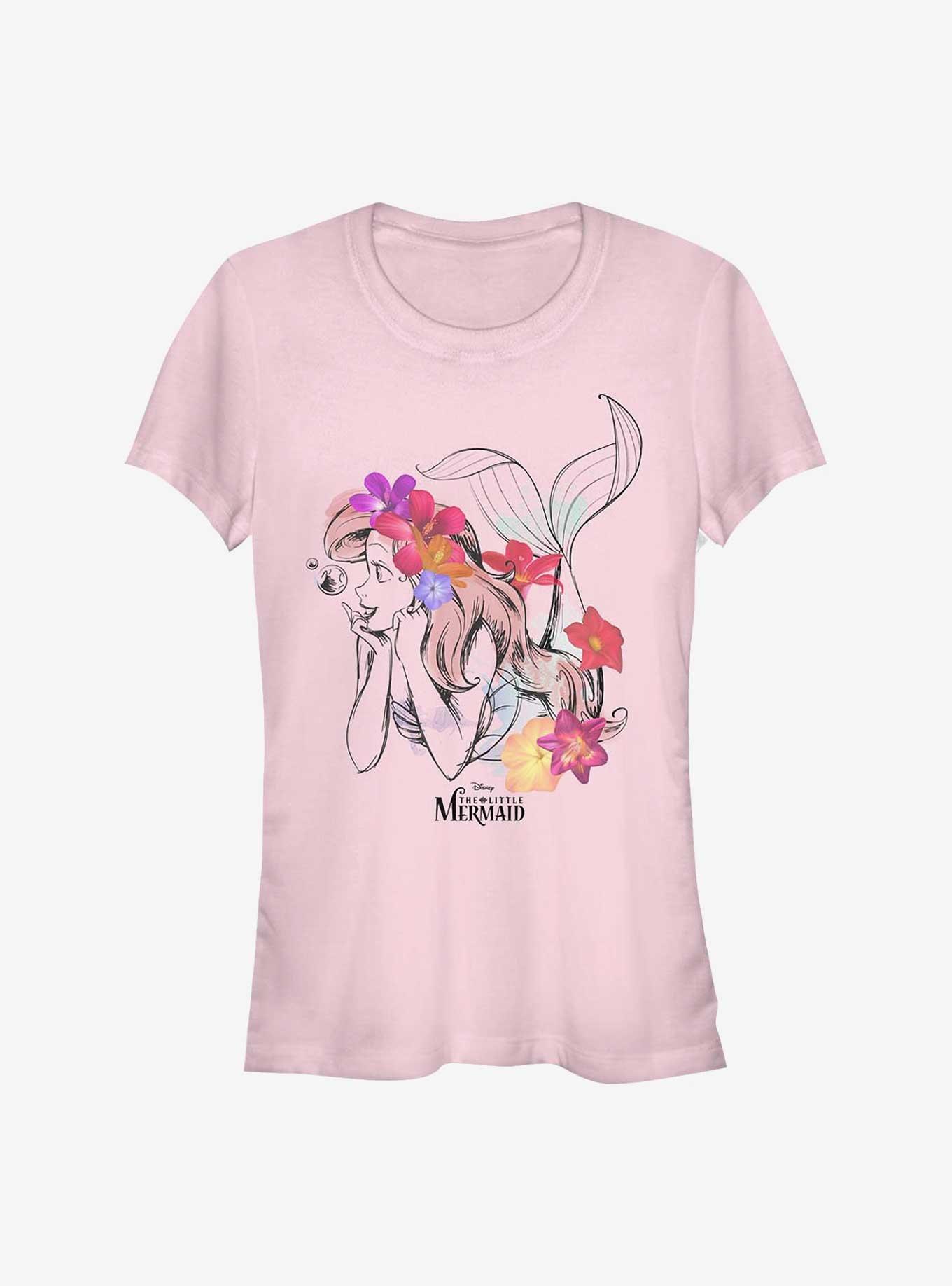 Disney The Little Mermaid Flowers In My Hair Girls T-Shirt, , hi-res